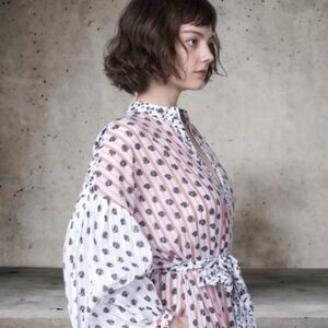 ULLA JOHNSONS SELVI PRINTED GAUZE DRESS SIZE 2